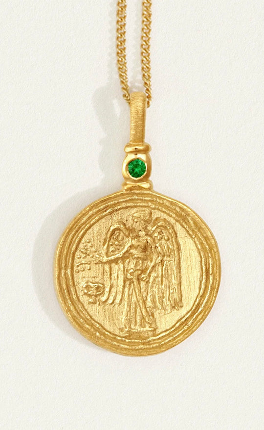 Serafina Coin Necklace Gold
