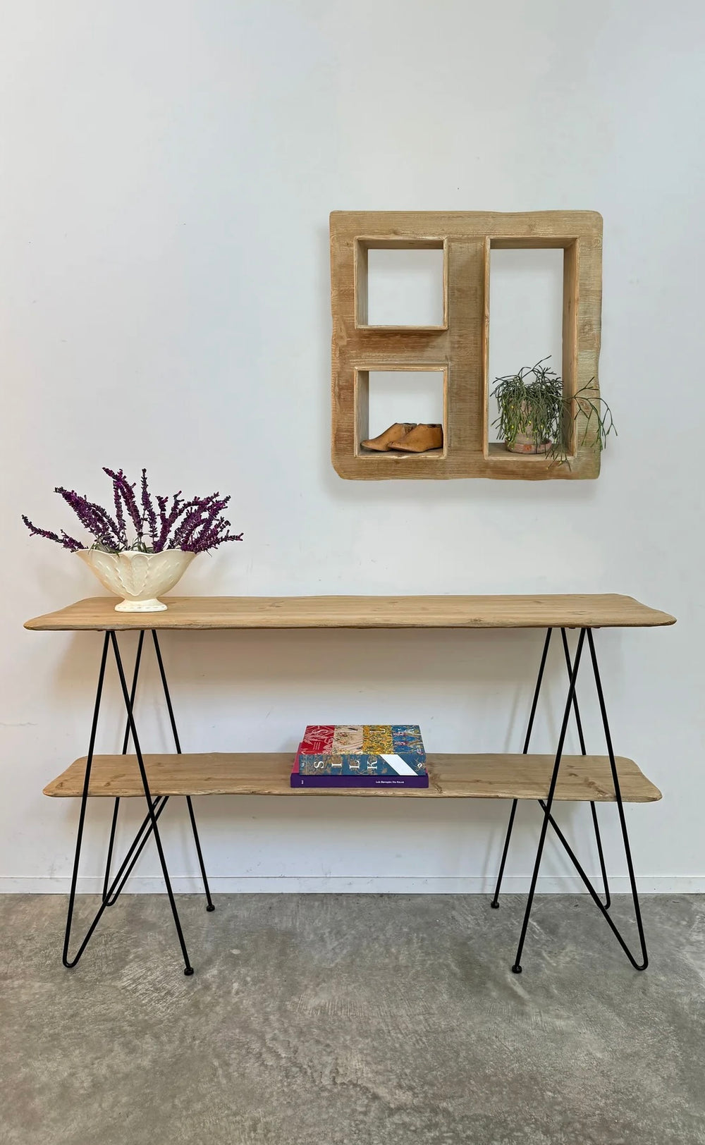 Rustic Wooden Shelf Square