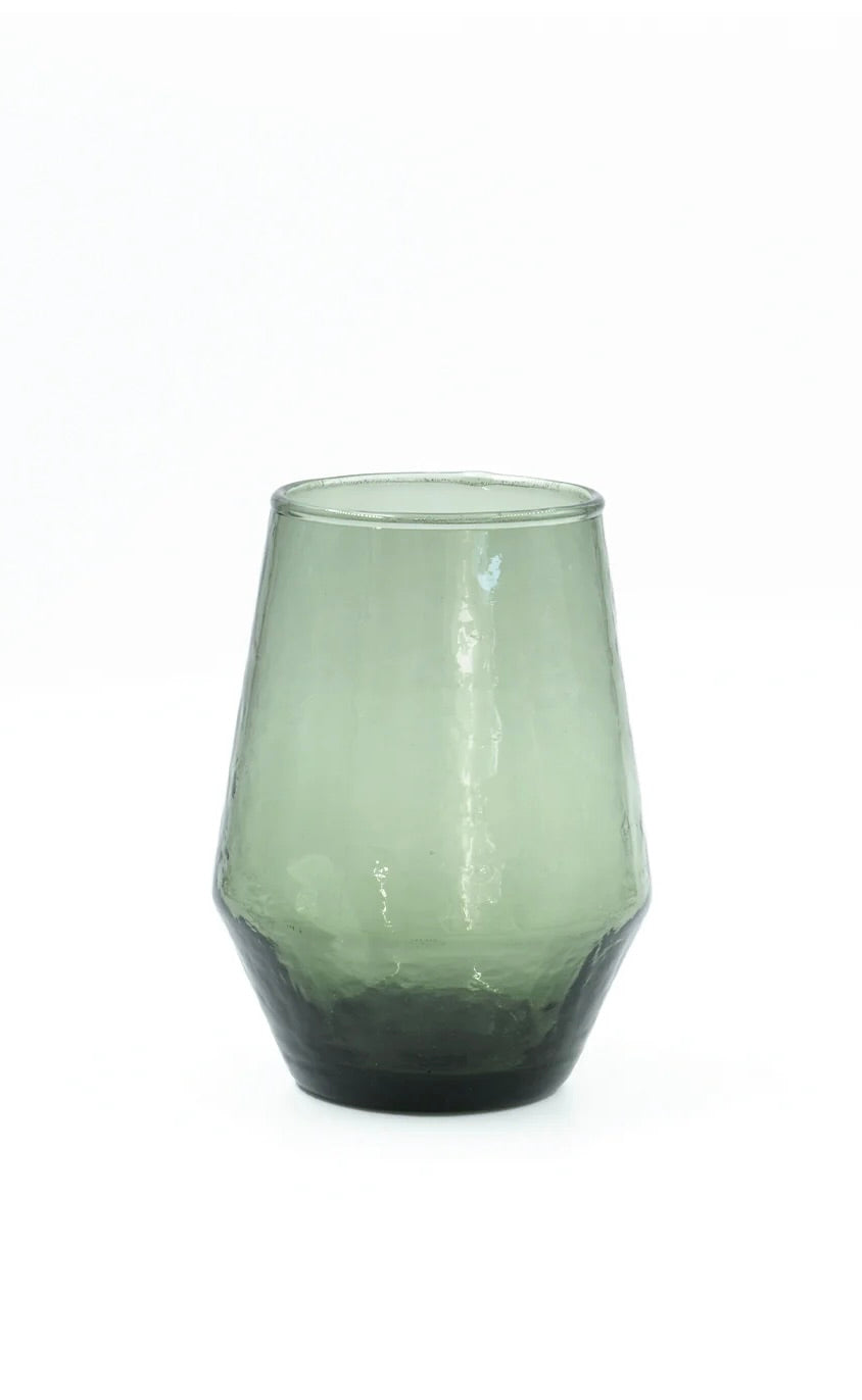 Stemless Wine Glass Fern - set of 4
