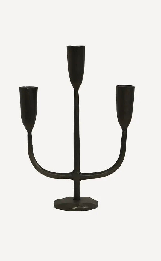 Dax 3 light Black Candlestand