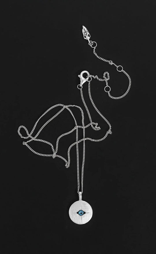 Mavi Eye Necklace Silver