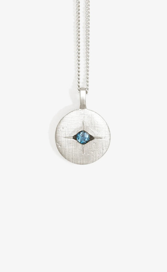 Mavi Eye Necklace Silver