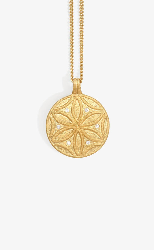 Seed of Life Necklace Gold Vermeil