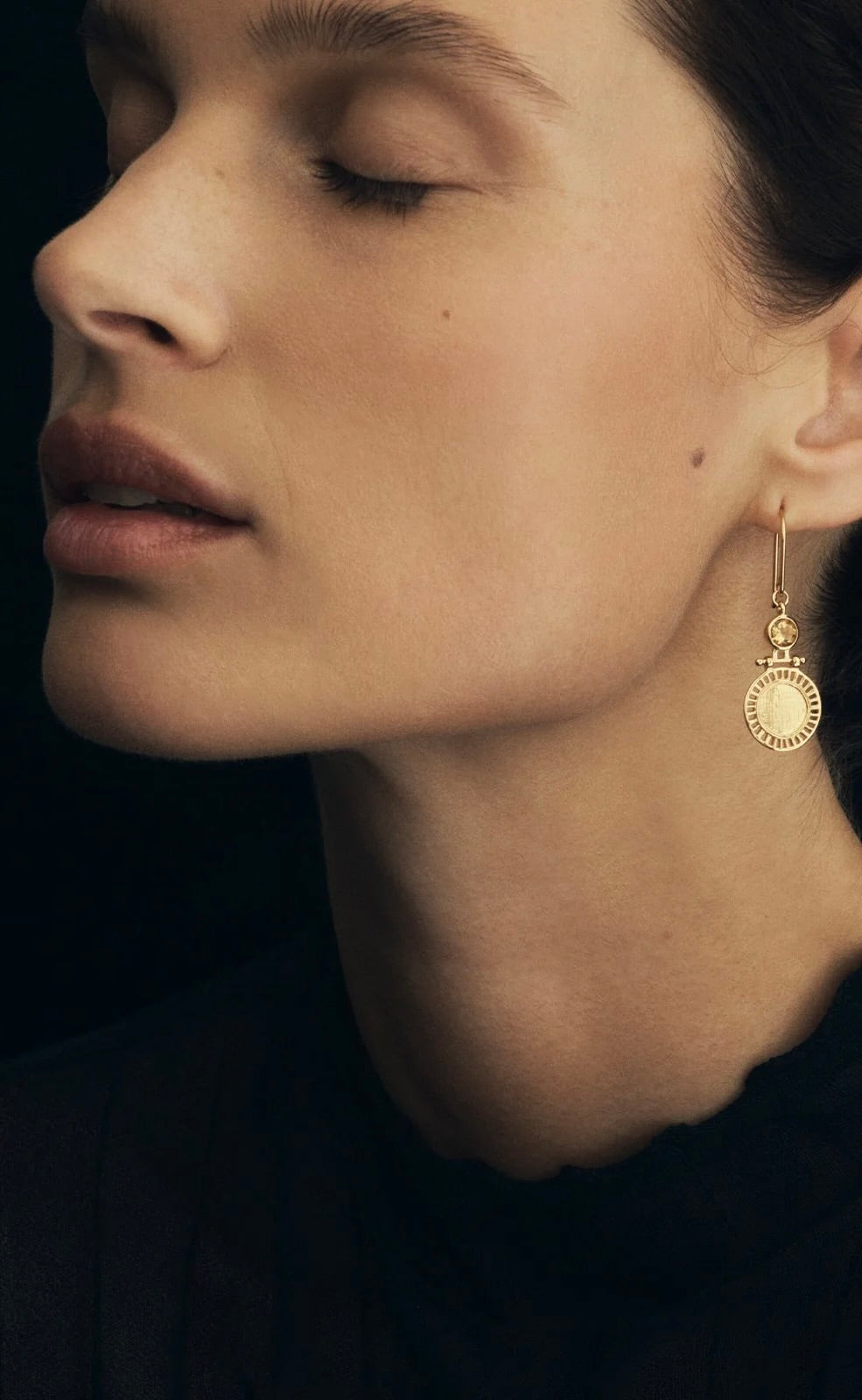 Solar Earrings Gold Vermeil
