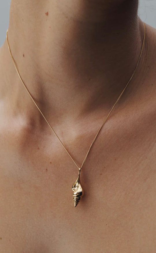 Spire Pendant Necklace Gold Vermeil