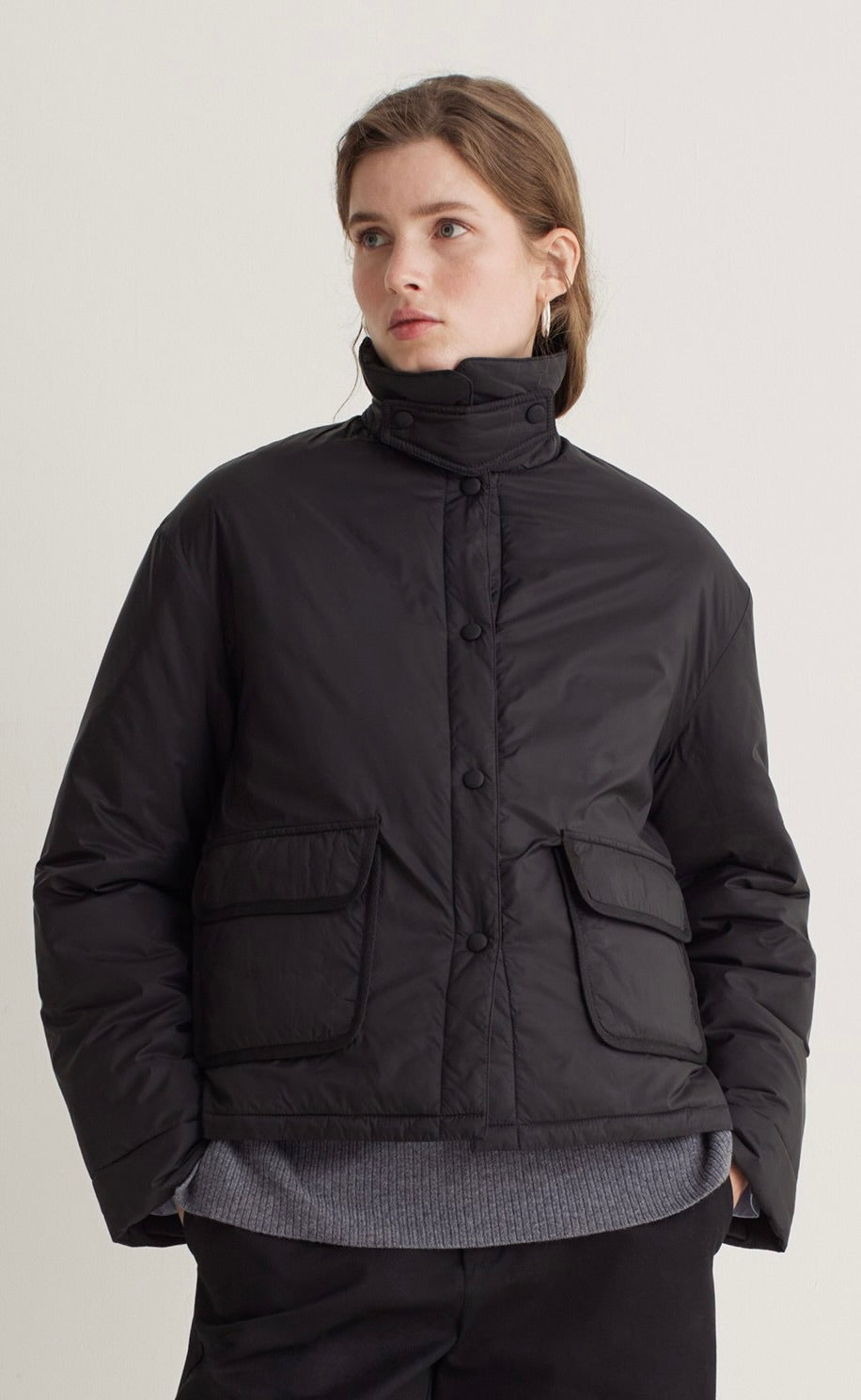 Thelma Short Padded Coat Black