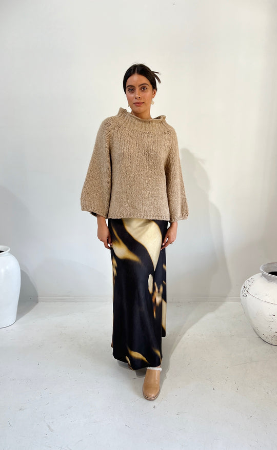 Soraya Boxy Bouclé Sweater | Honey