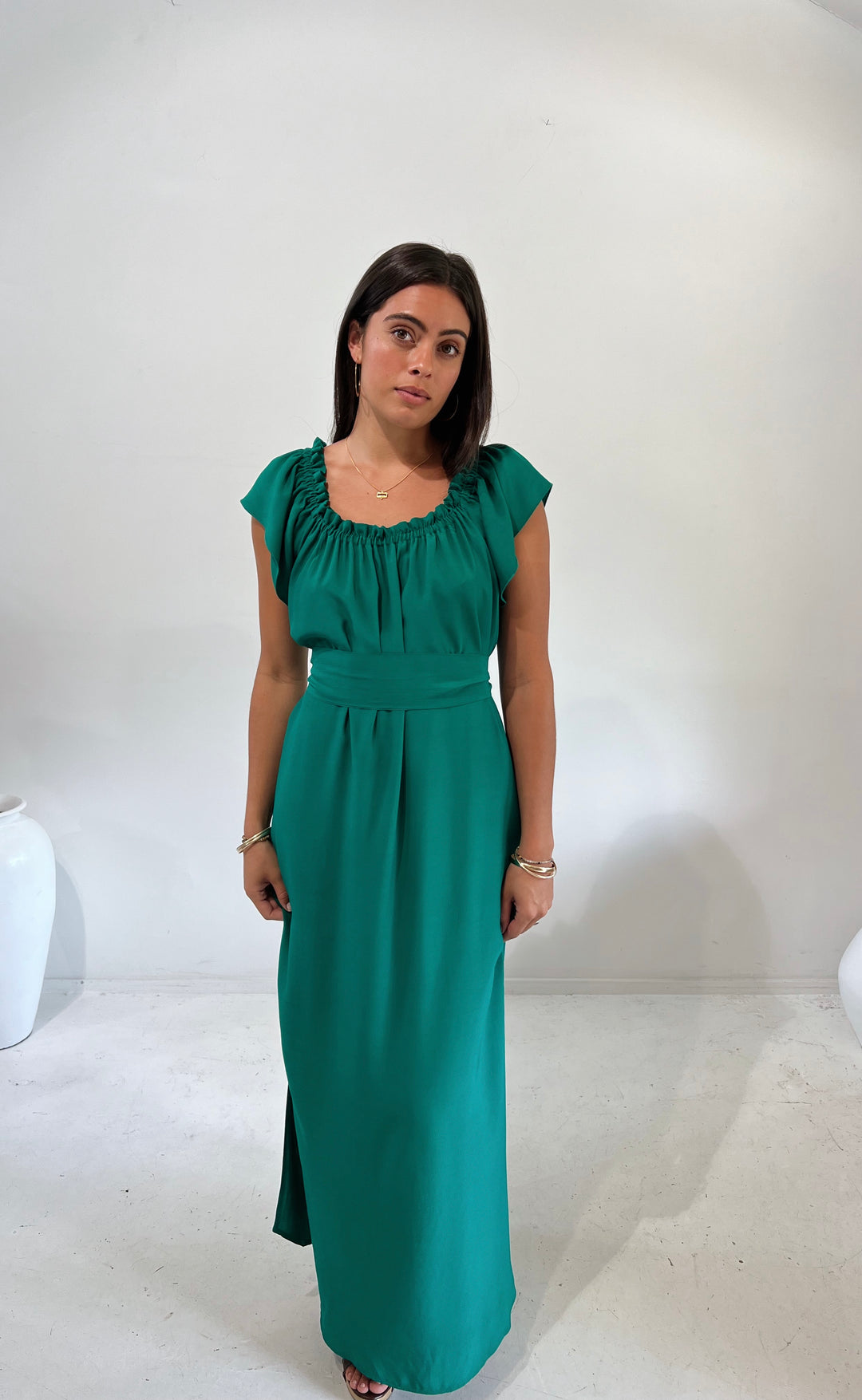 Fleur Dress Emerald