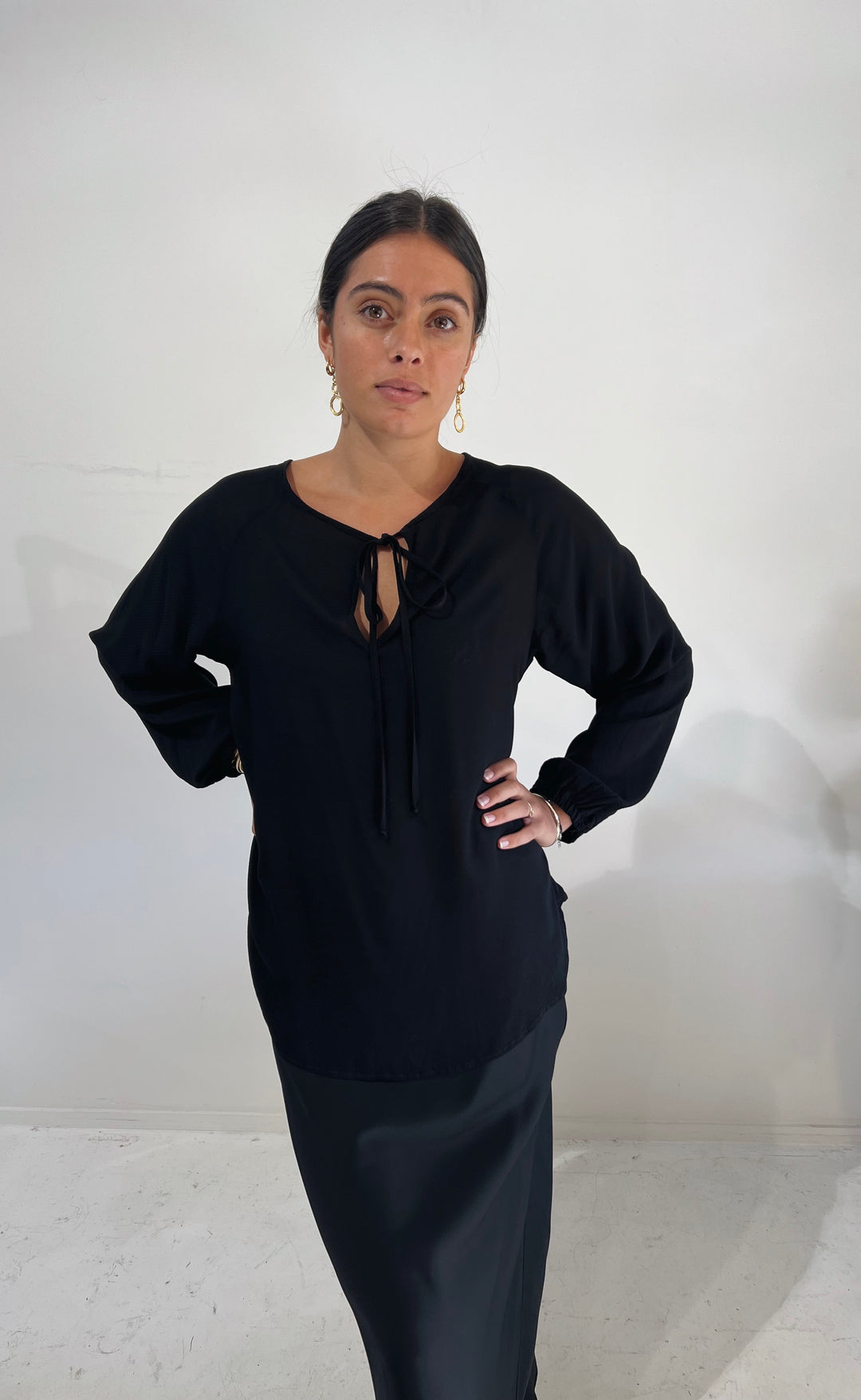 The Empower Blouse Black Daybreak
