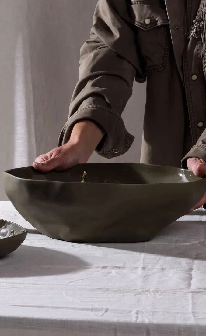 Haan Serving Bowl Olive Large