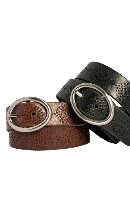 Bronte Park Leather Belt Black