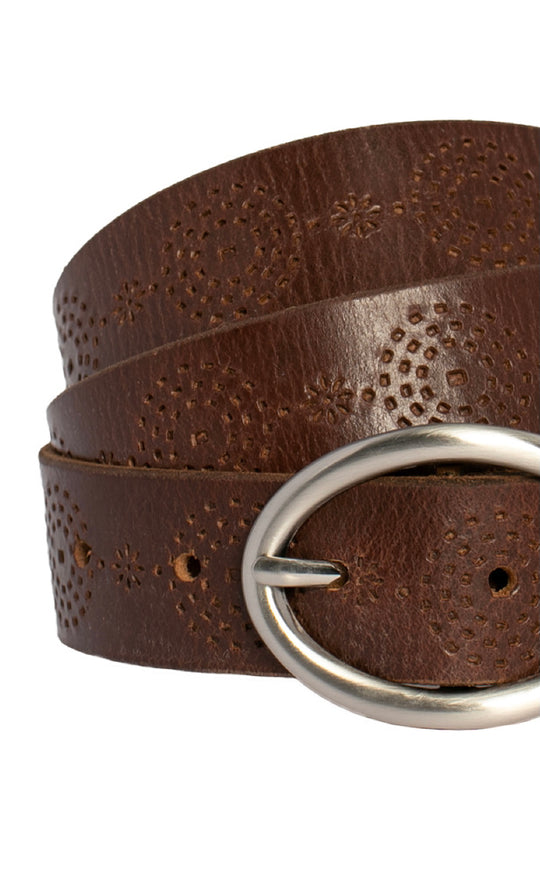 Bronte Park Leather Belt Diesel Tan