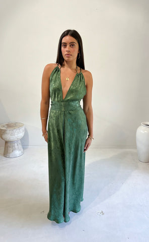 Ghetty Dress Jacquard Green