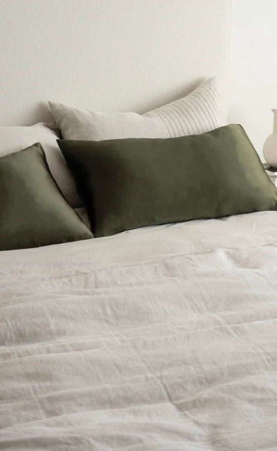 Silk Pillowcase Olive