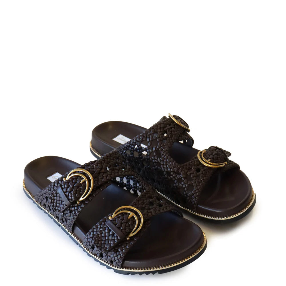 Holly Slide Chocolate Woven