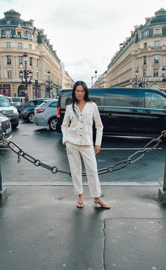 Aymen Melo Pant White