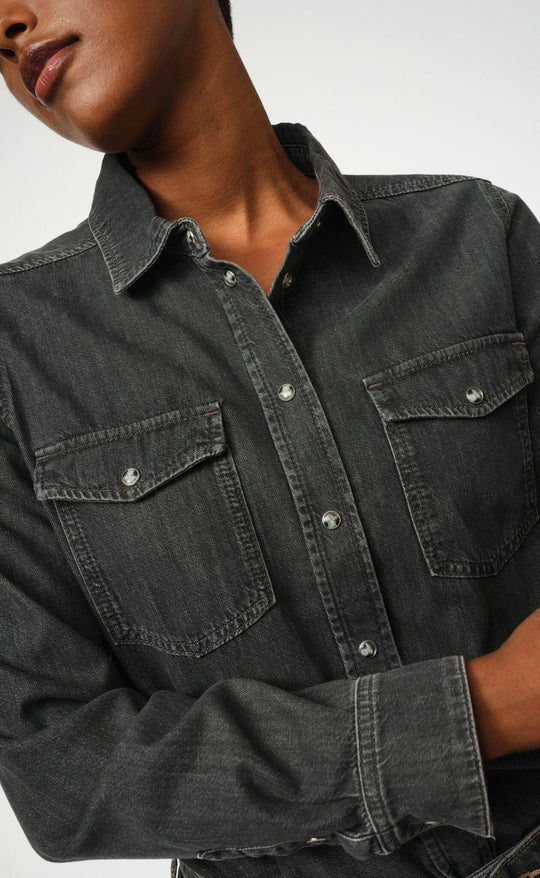 Natalie Denim Shirt Grey
