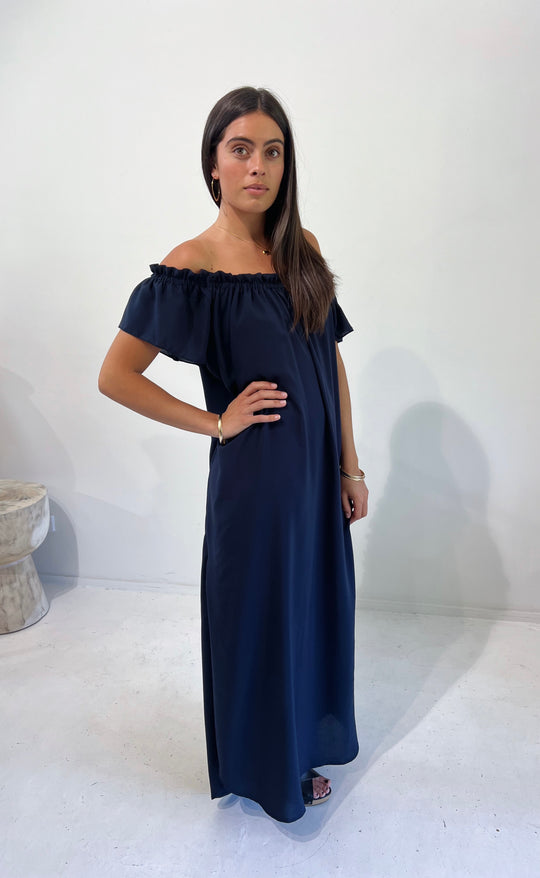 Fleur Dress Navy