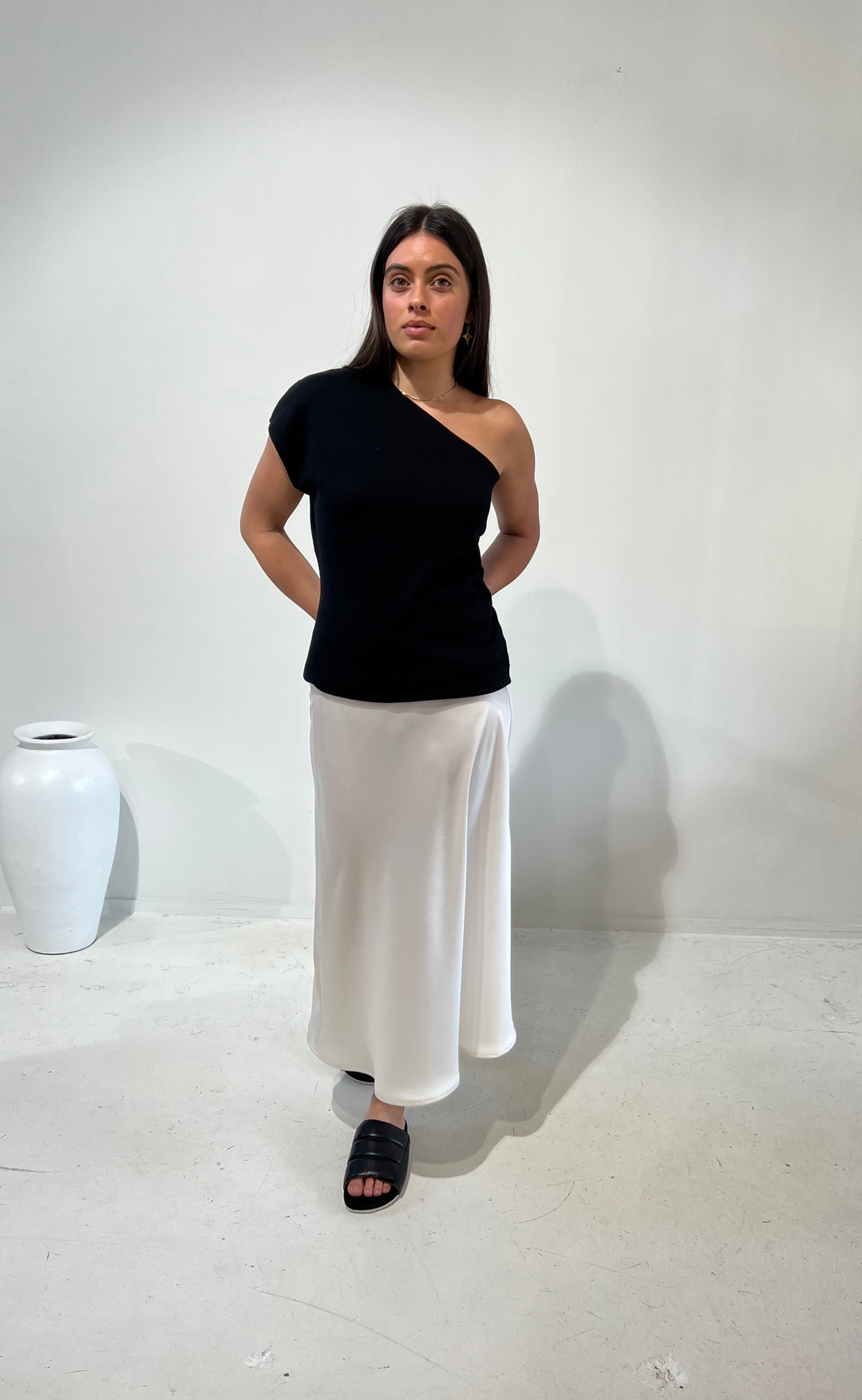 Renee Midi Skirt Ivory
