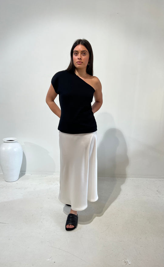 Renee Midi Skirt Ivory