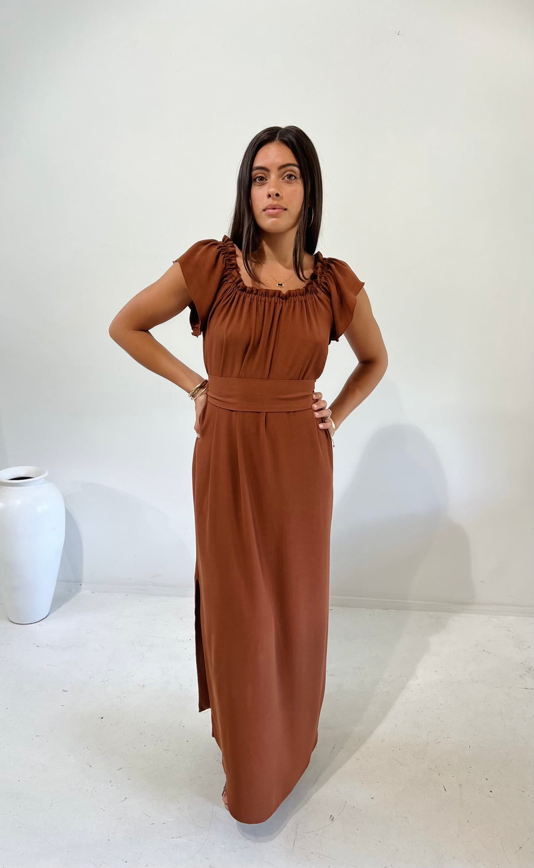 Fleur Dress Toffee