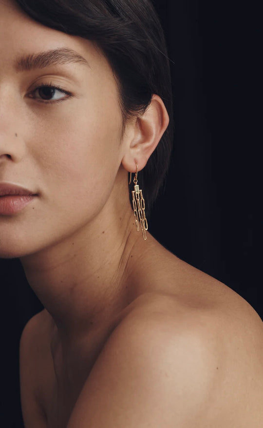 Olea Earrings Gold Vermeil