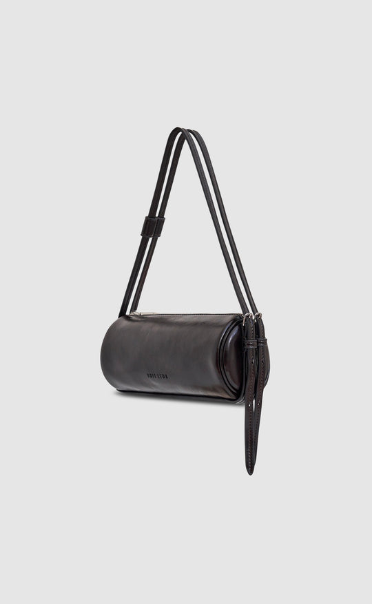 Brooke Mini Barrel Bag Burnt Coffee