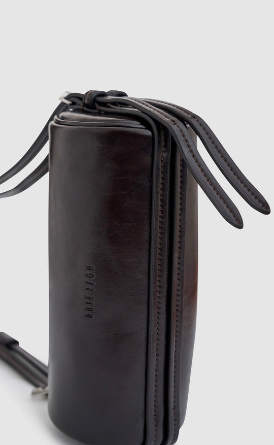 Brooke Mini Barrel Bag Burnt Coffee