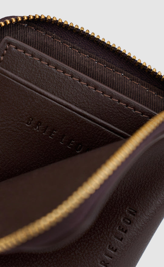 Andie Zip Around Wallet Chocolate