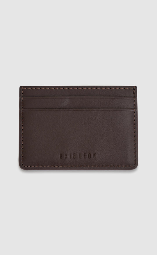 Andie Zip Card Sleeve Chocolate