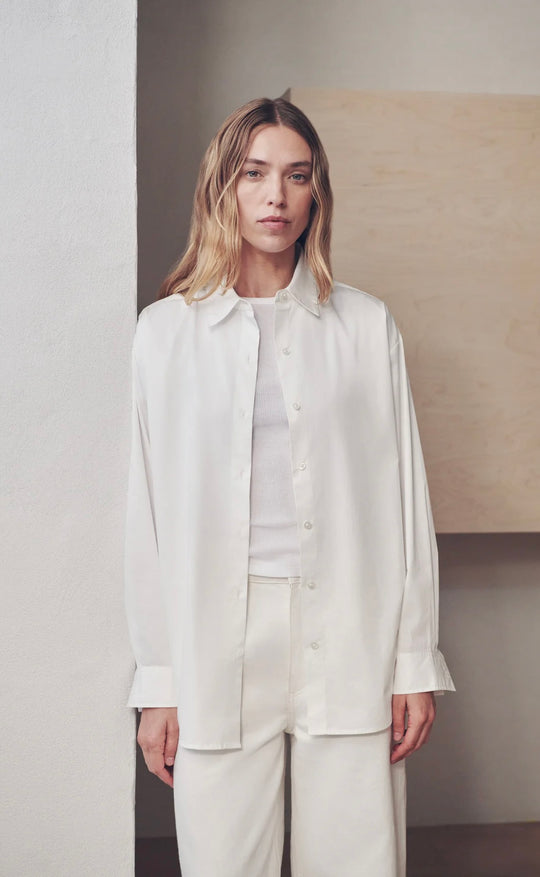 Micha Poplin L/S Shirt White