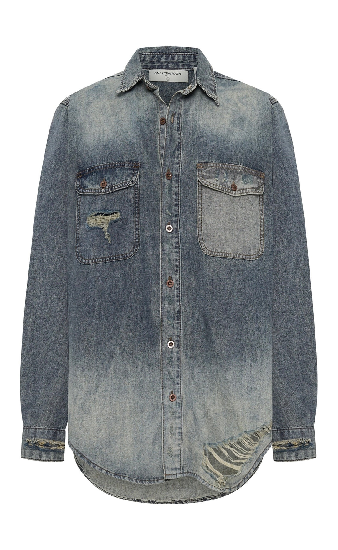 Everyday Denim Shirt Dirty Blue