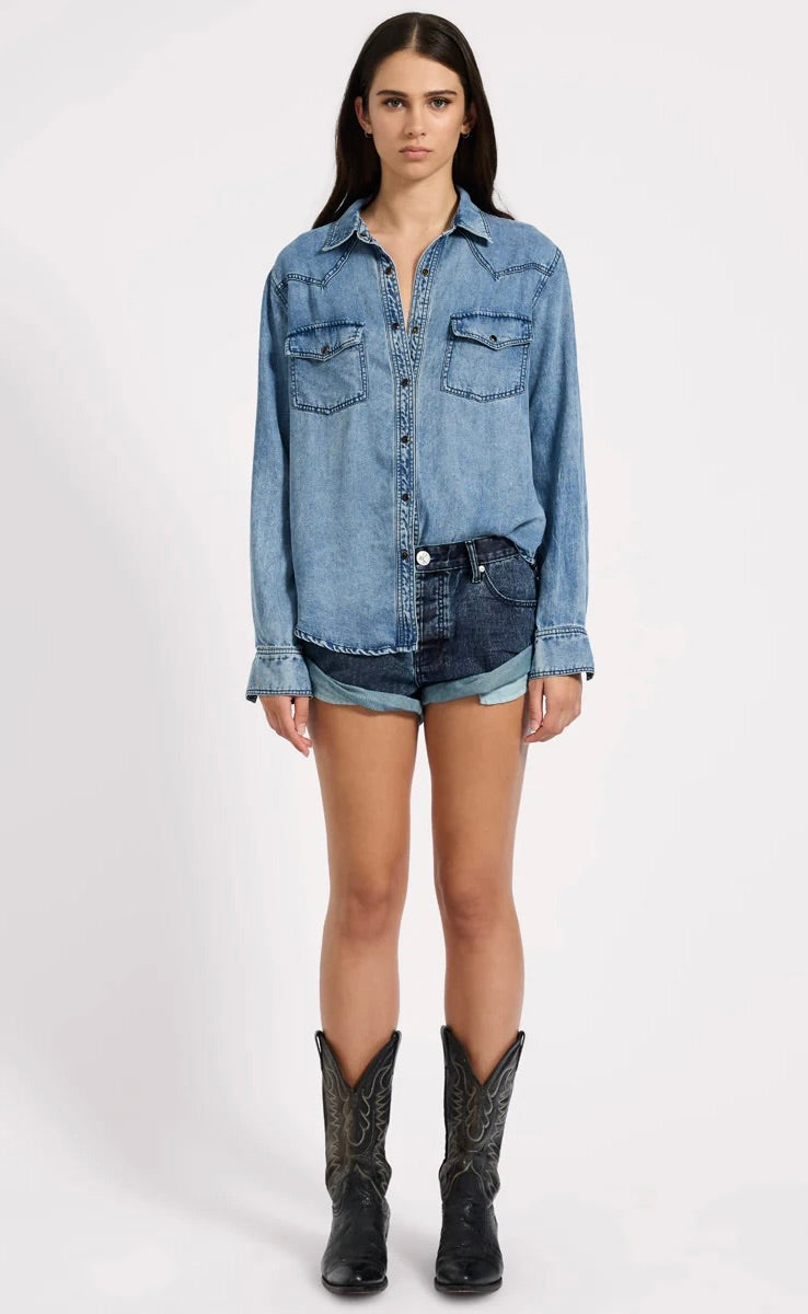 Tencel Western Shirt - Blue