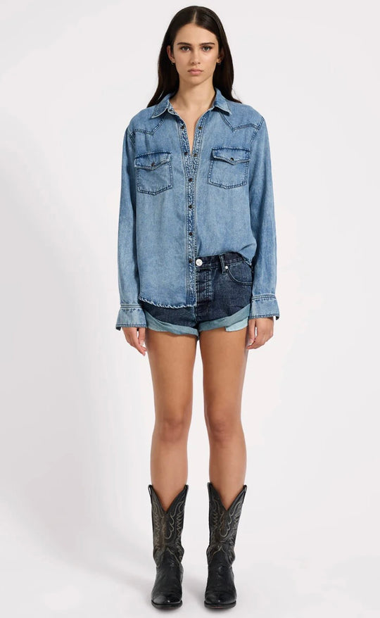 Tencel Western Shirt - Blue