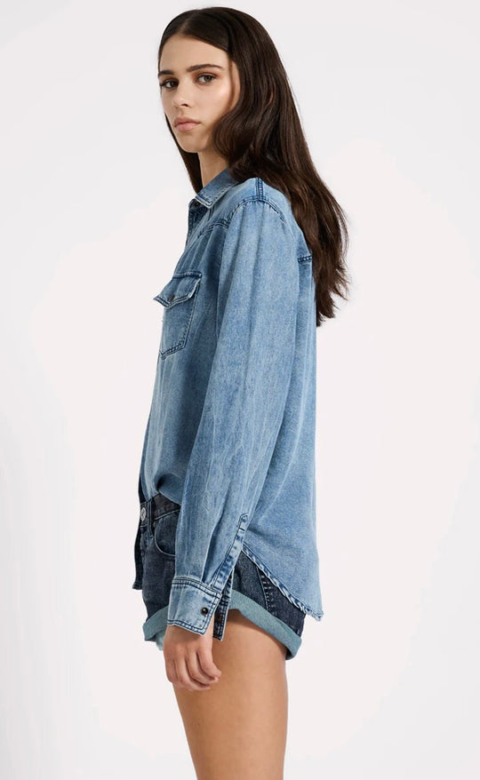 Tencel Western Shirt - Blue