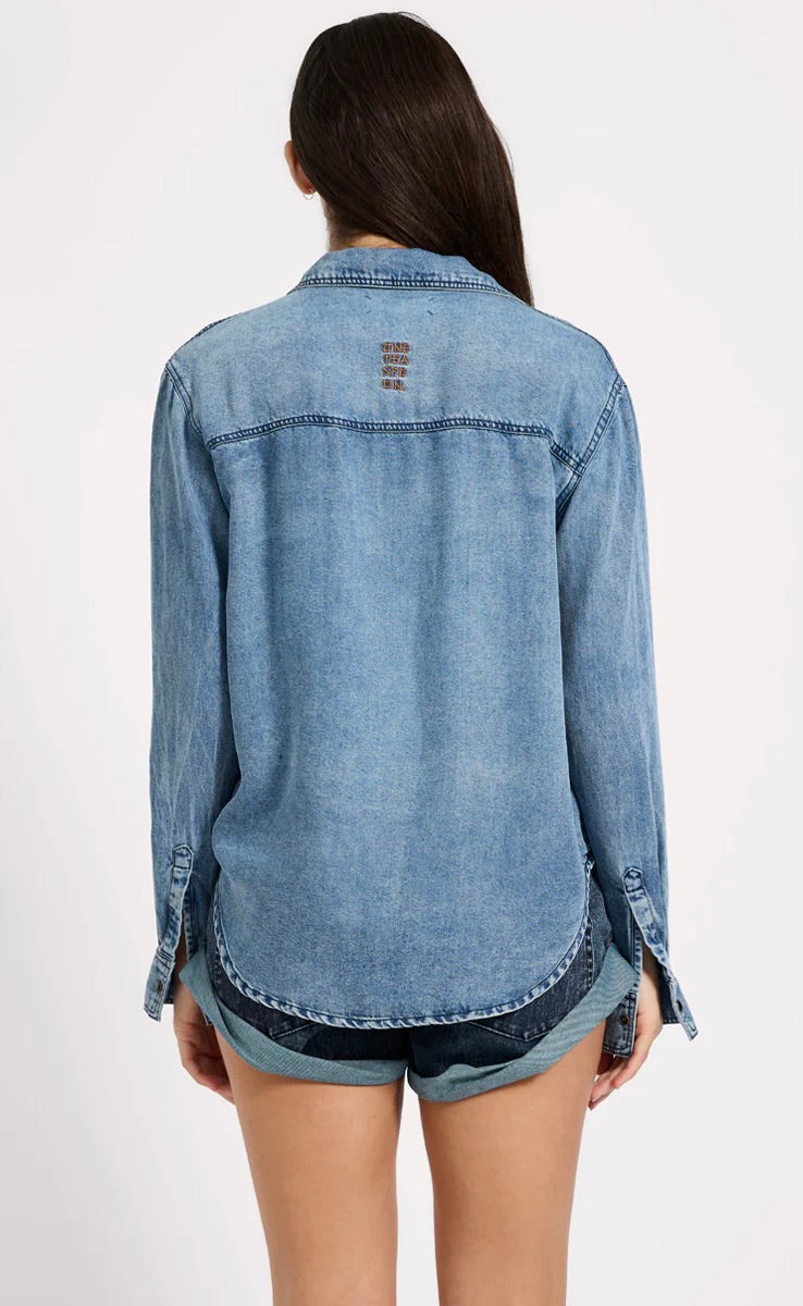 Tencel Western Shirt - Blue