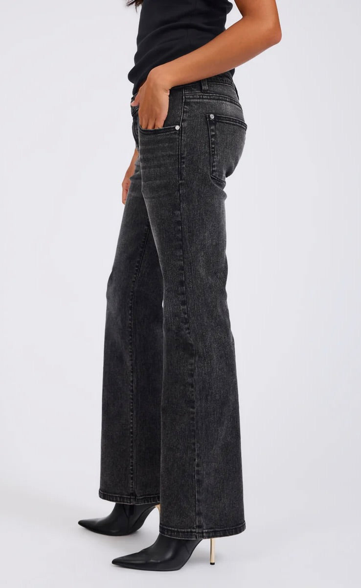 Alice Bootcut Jeans Washed Black
