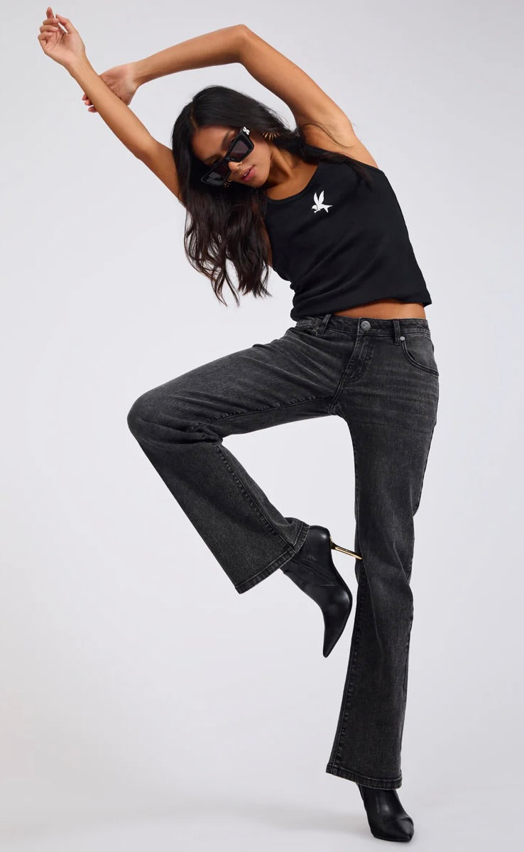 Alice Bootcut Jeans Washed Black