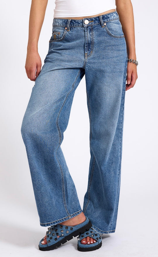 Jacksons Wide Leg Jean Hoodlum Blue