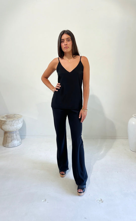 Parisienne Pant Black Silk