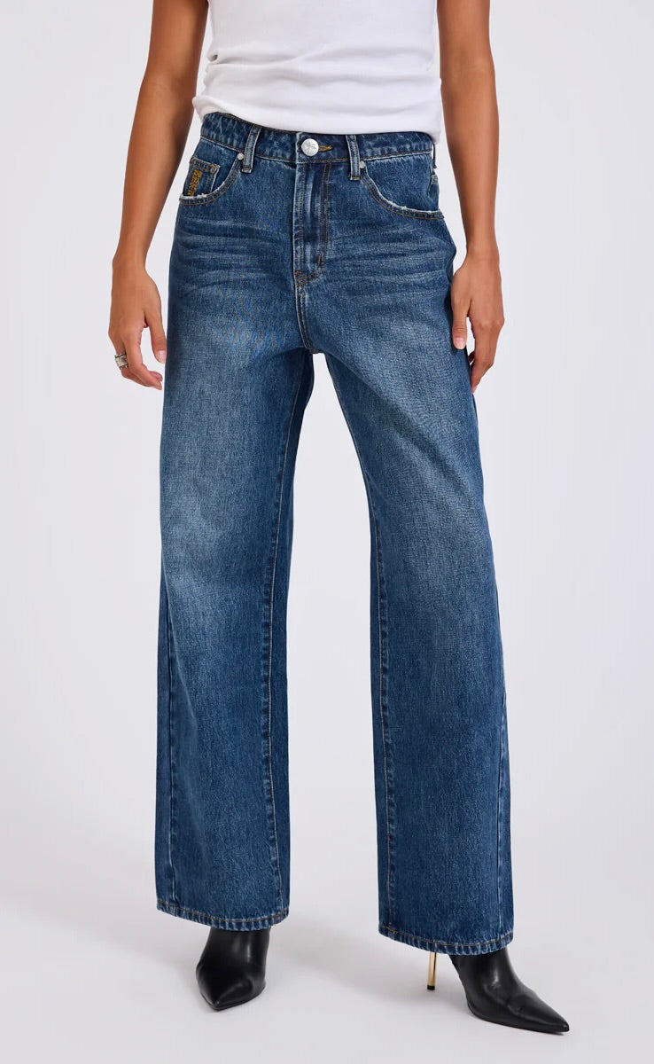 Baxters Wide Leg Denim Jeans Blue Love