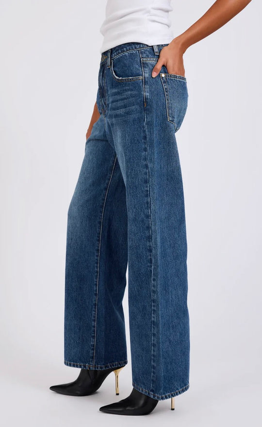 Baxters Wide Leg Denim Jeans Blue Love