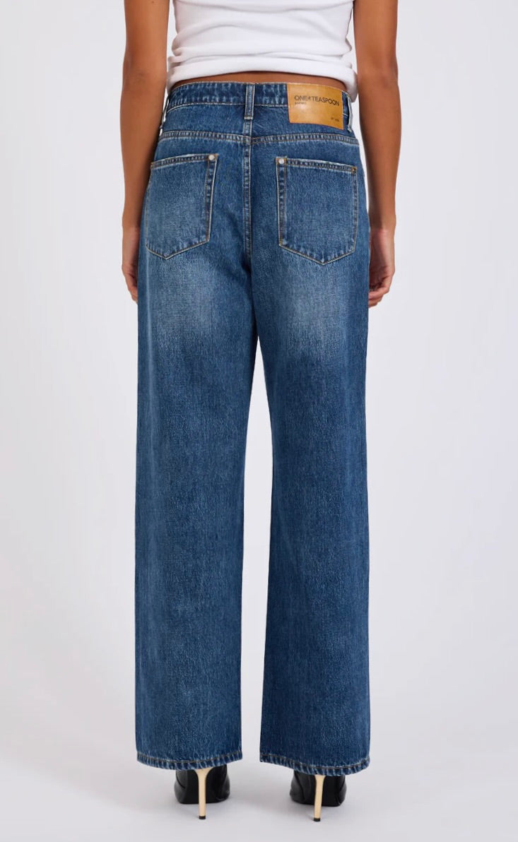 Baxters Wide Leg Denim Jeans Blue Love