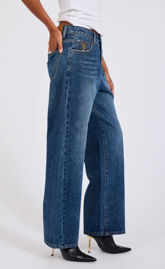 Baxters Wide Leg Denim Jeans Blue Love