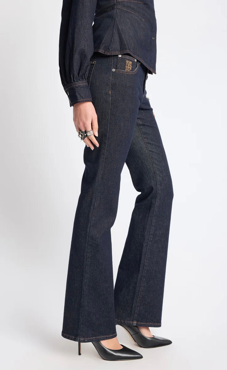 Alice Bootcut Jeans Raw Indigo