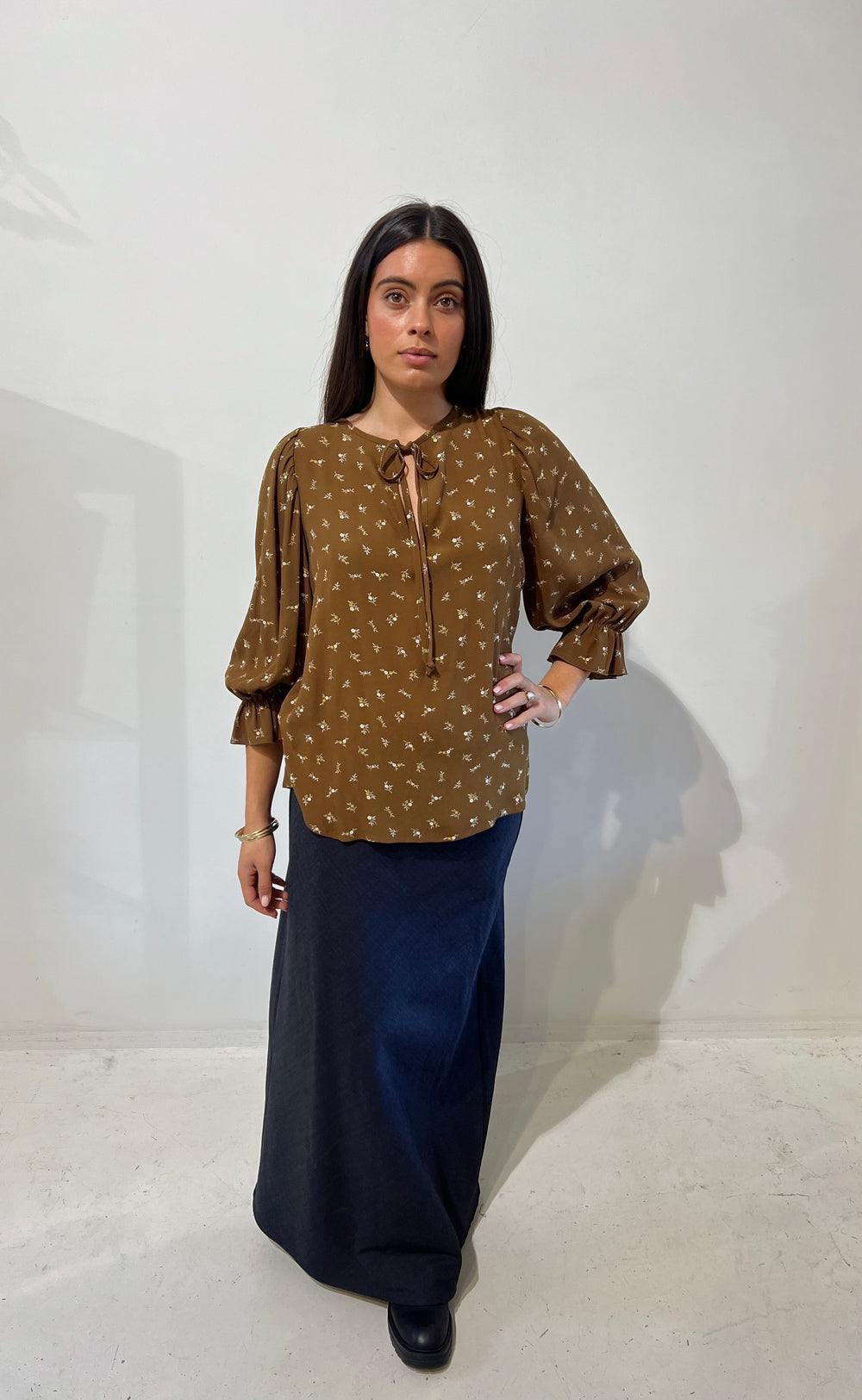 Cara Top Umber Floral