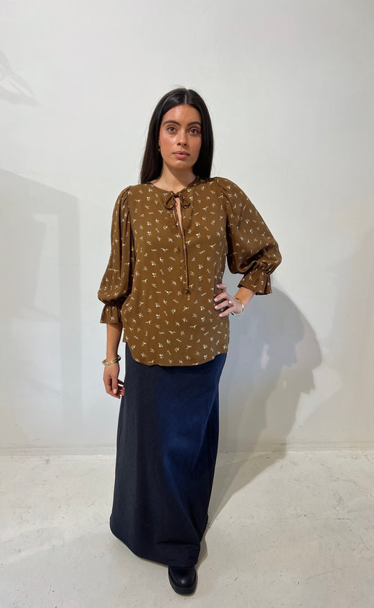 Cara Top Umber Floral