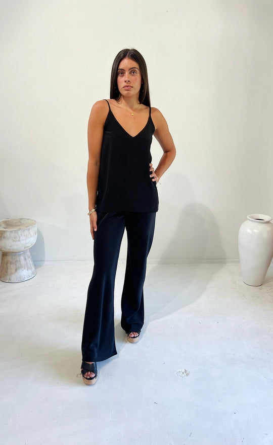 Parisienne Pant Black Silk