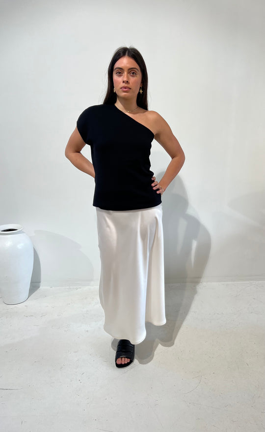 Renee Midi Skirt Ivory