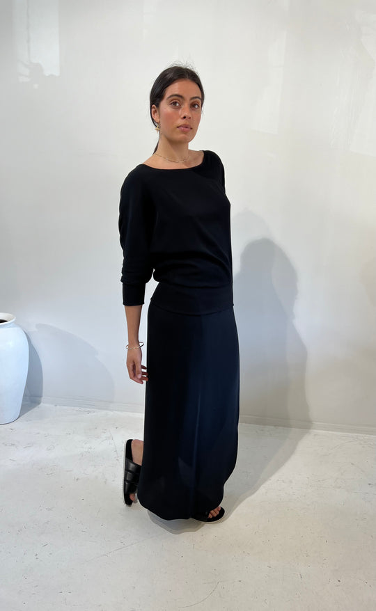 Talitha Top Black Crepe